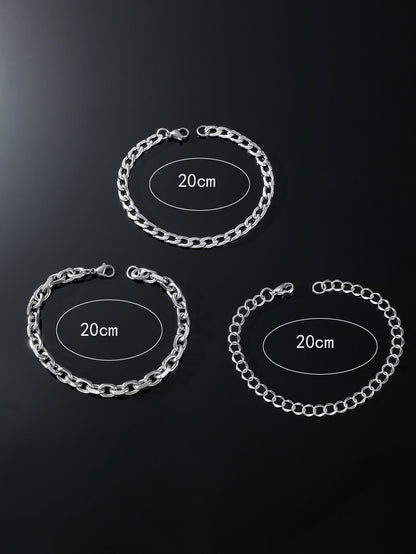 Stainless Steel Sunflower Bracelet Set