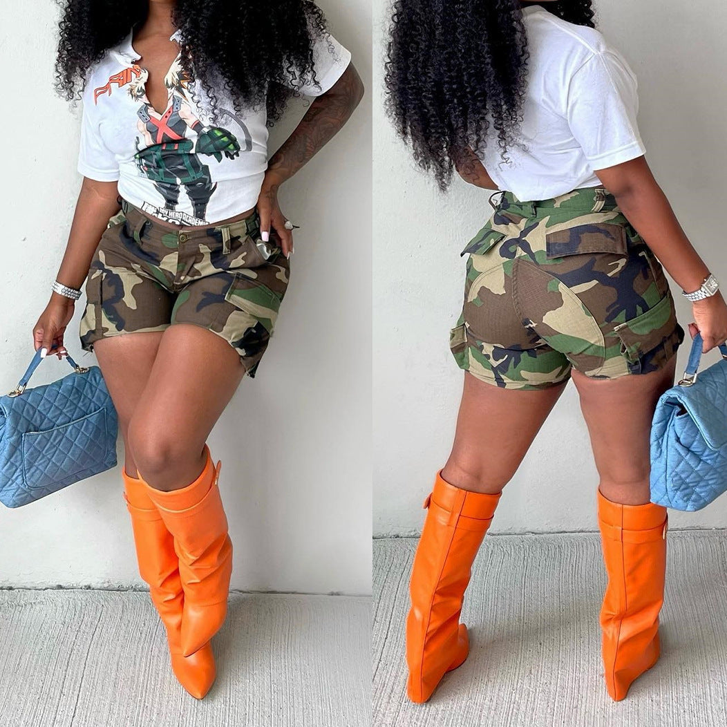 Camouflage Tooling Shorts