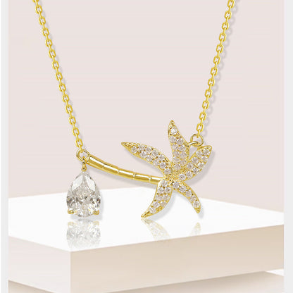 2024 New Fashion All-match Maple Leaf Necklace