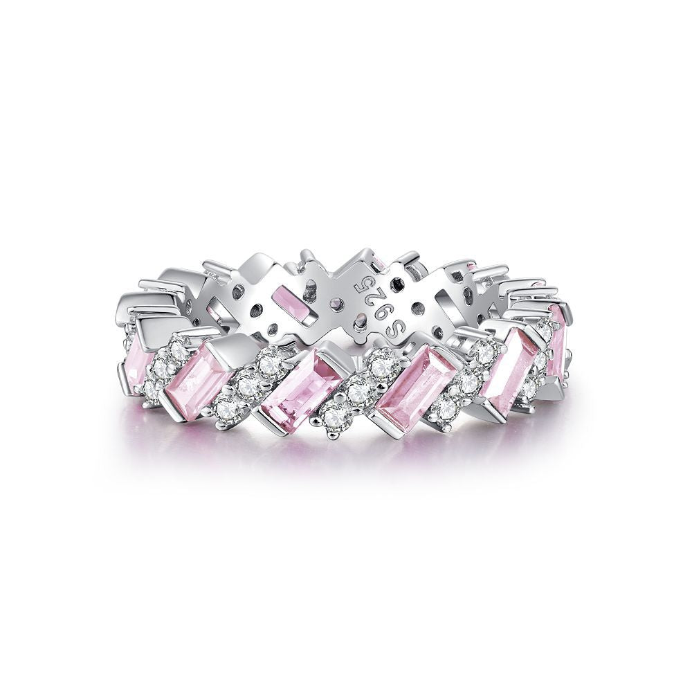 European Full Diamond S925 Sterling Silver Ring