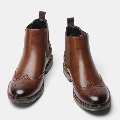 Mid-top Brogue Vintage Men's Boots