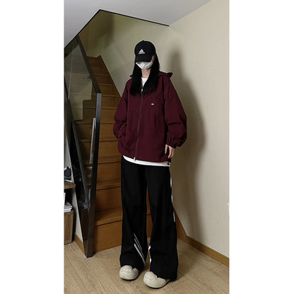 Gray Hooded Sun-proof Top Outdoor Ice Silk Three-in-one Outdoor Jacket Coat