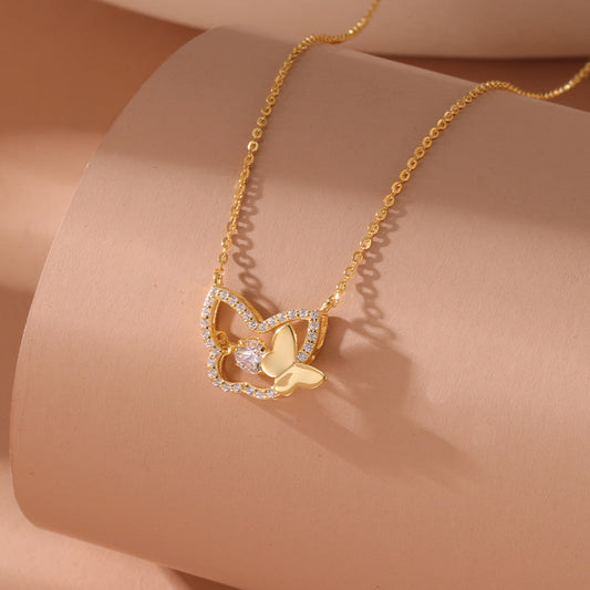 925 Sterling Silver Butterfly Necklace