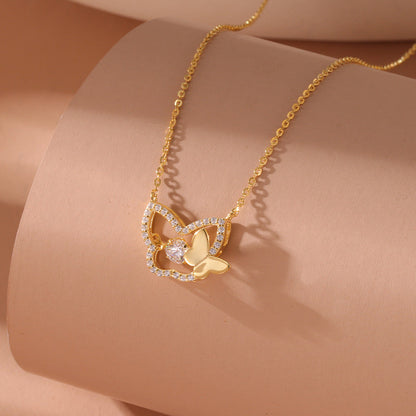 925 Sterling Silver Butterfly Necklace