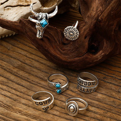 Turquoise Six-piece Bracelet