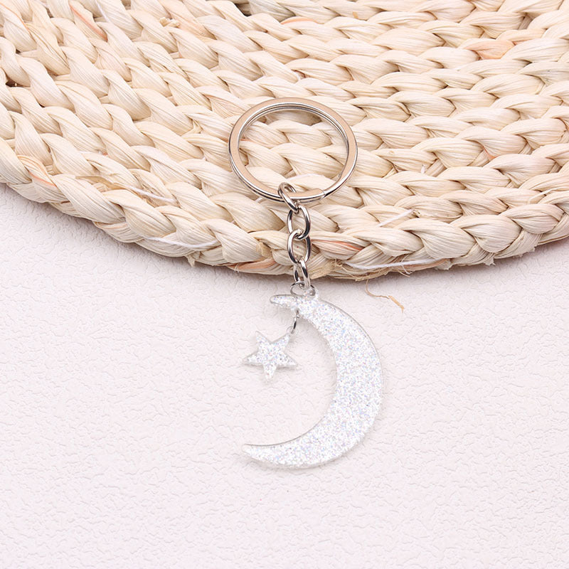 Sun Moon Acrylic Keychain