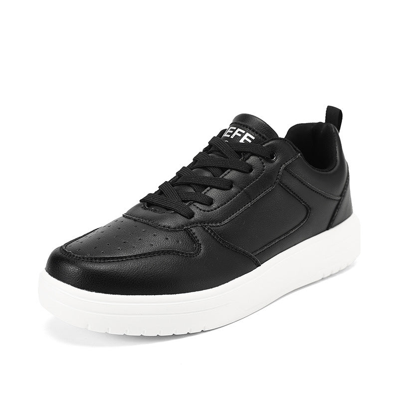 Men's Plus Size Classic White Low-Top Sneakers