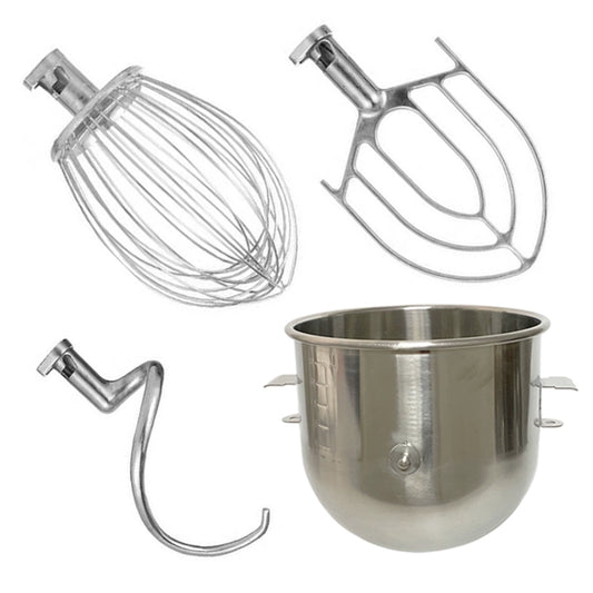 Lifeng B20 Mixer Accessories B30 Stainless Steel Eggbeater Ball and Surface Hook B15 Stirring Beat Egg Bucket 20L