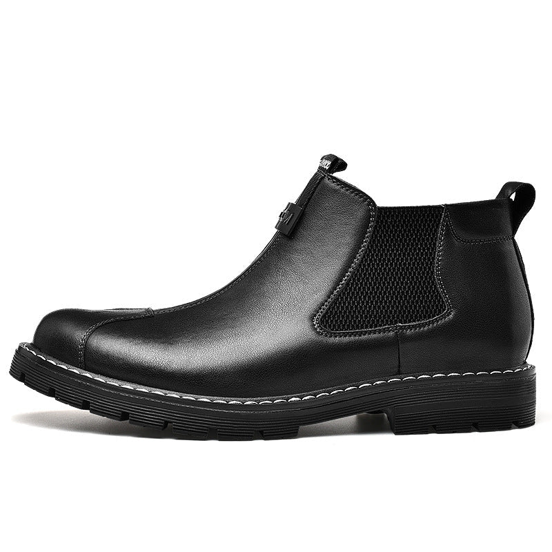 Short British Retro Platform Men's Casual Shoes