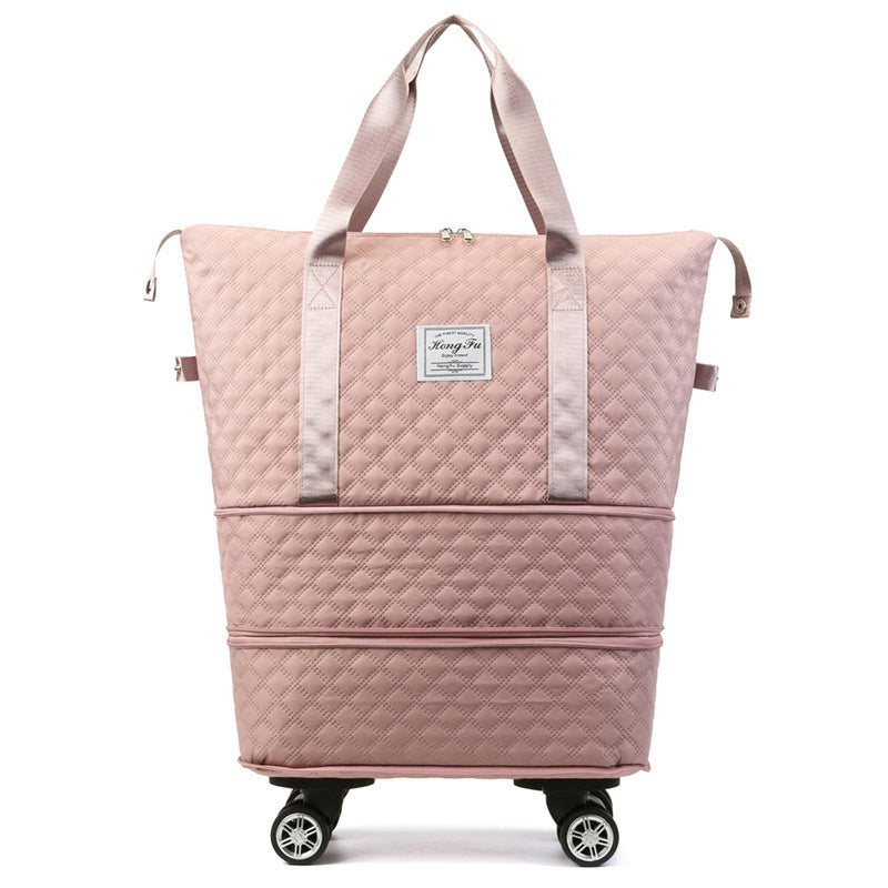 Rhombus Travel Bag: Lightweight, Large Capacity with Dry/Wet Separation