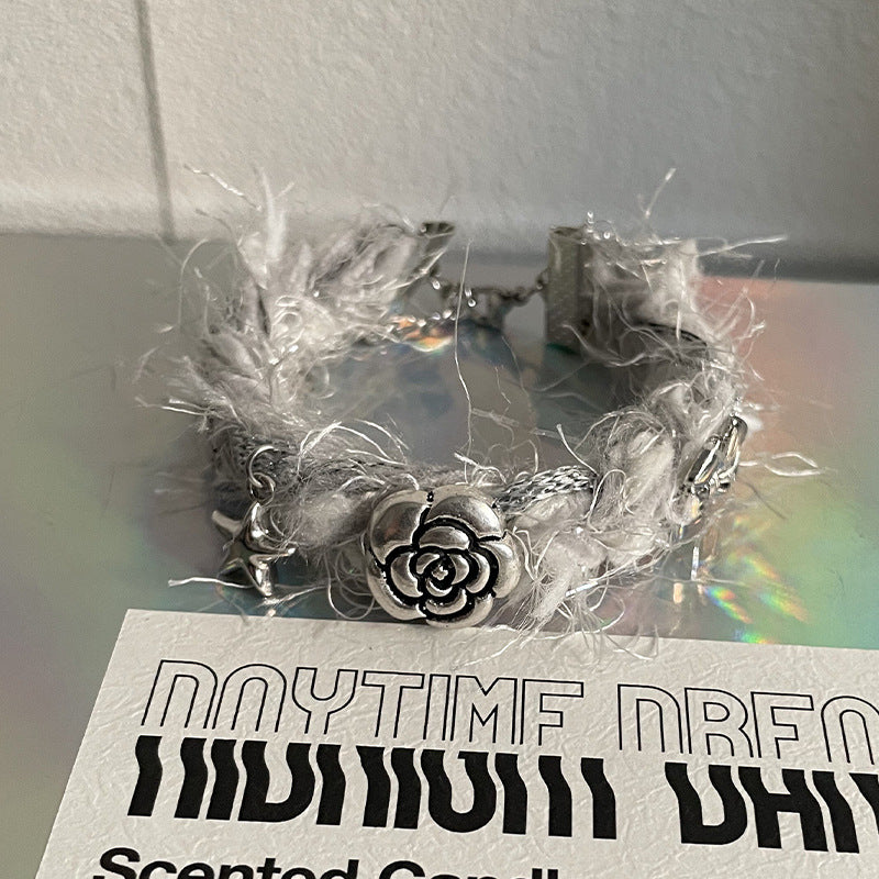 XINGX Bow Love Button Stitching Bracelet