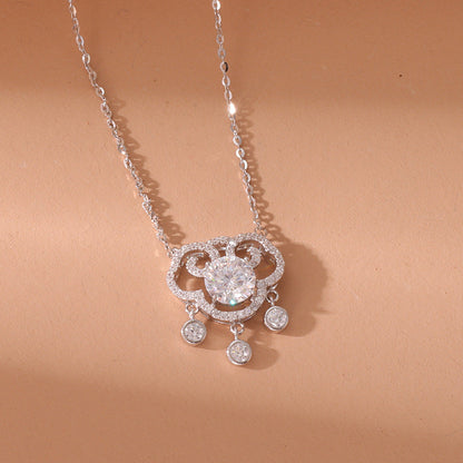 Year of Birth S925 Silver Xiangyun Lock Necklace