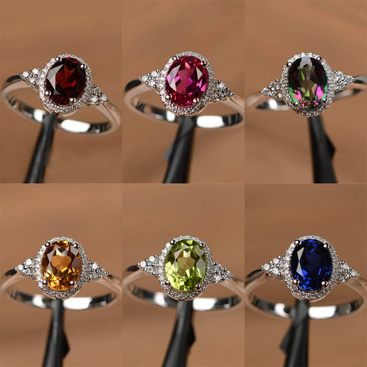 Fashion Geometry Pattern Ring For Women Wedding