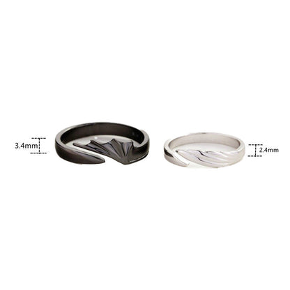 Angels & Demons Couple Combination Rings