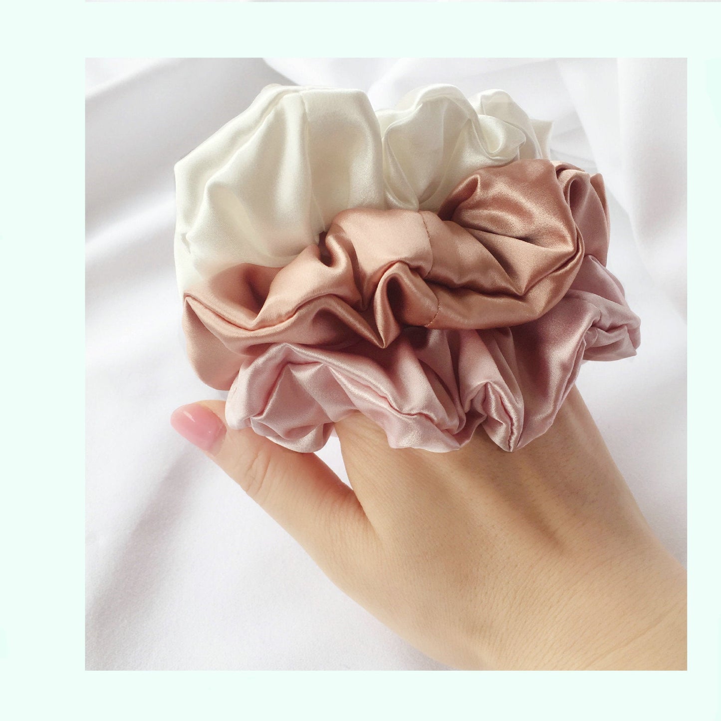Silk Headdress Flower Scrunchie
