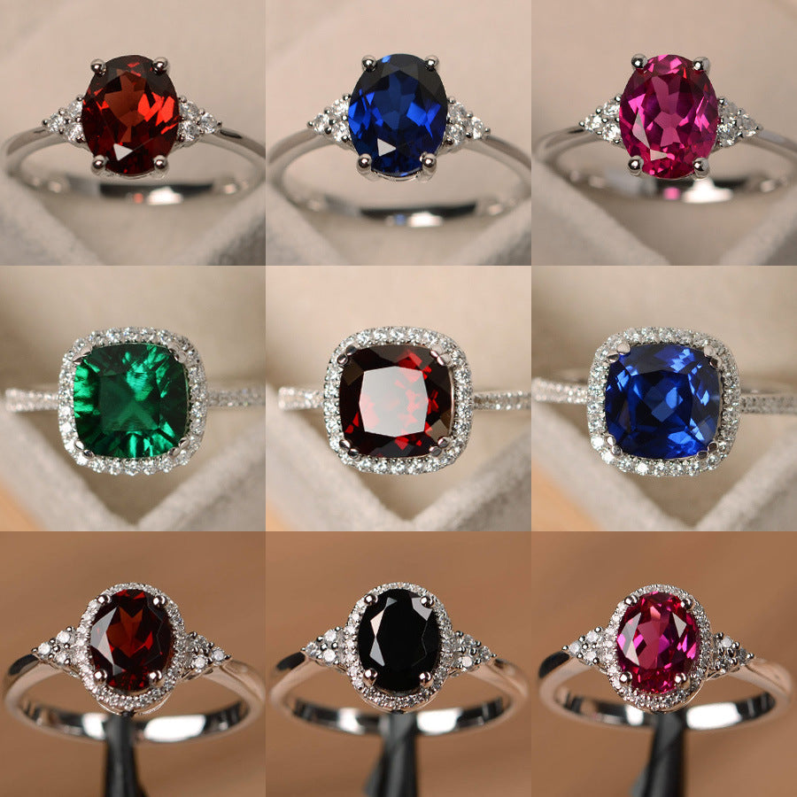 Fashion Geometry Pattern Ring For Women Wedding