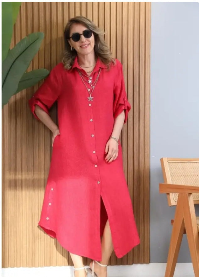 Women's Fashion Temperament Long Openwork Blouse