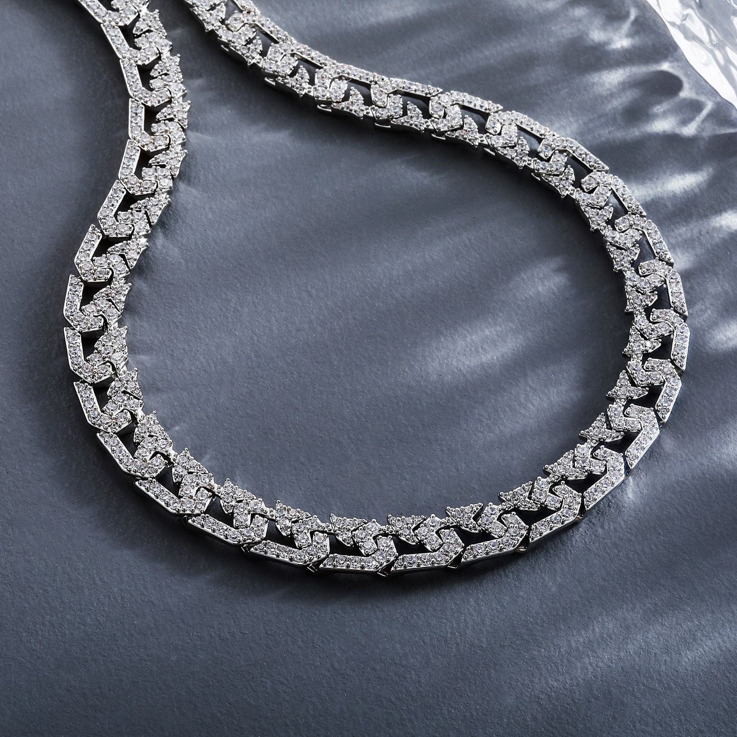 10mm Full Diamond Cuban Link Necklace