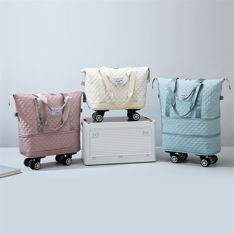 Rhombus Travel Bag: Lightweight, Large Capacity with Dry/Wet Separation