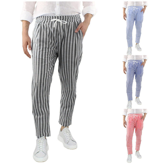 Fashion Loose Straight Linen Men's Pants
