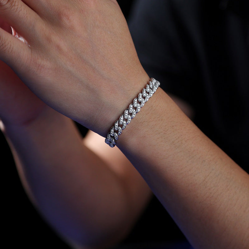 Silver Moissanite Guiding Light Bracelet