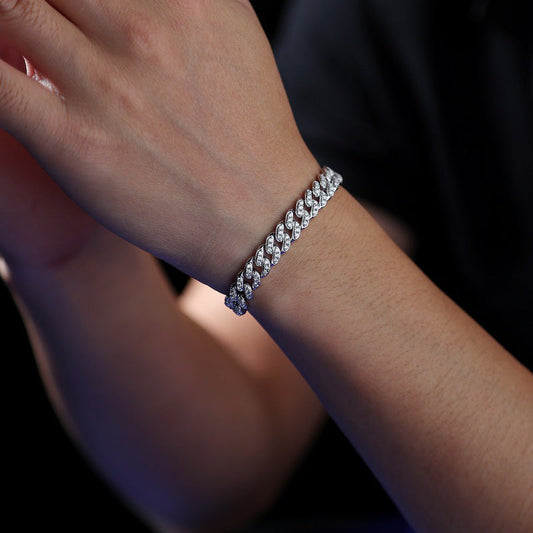 Silver Moissanite Guiding Light Bracelet
