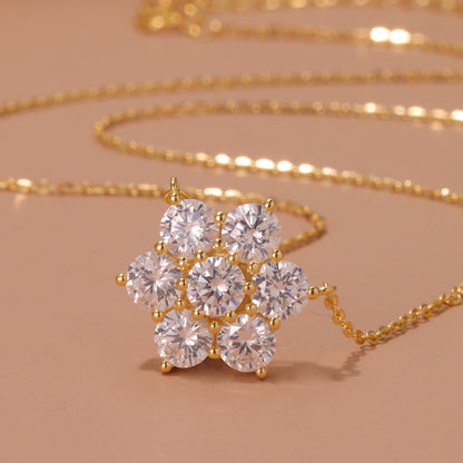 Sterling Silver Snowflake Necklace