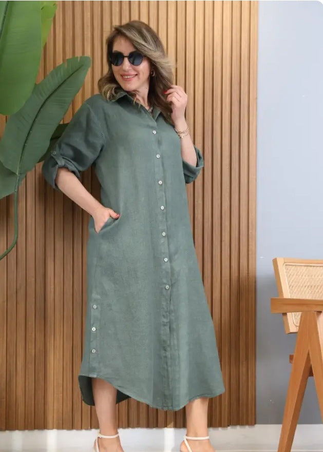 Women's Fashion Temperament Long Openwork Blouse