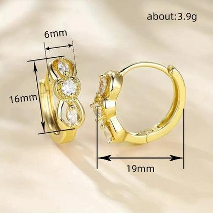 Zircon Geometry Earrings