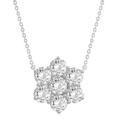 Sterling Silver Snowflake Necklace