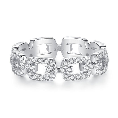 Zircon Full Diamond Sterling Silver Ring