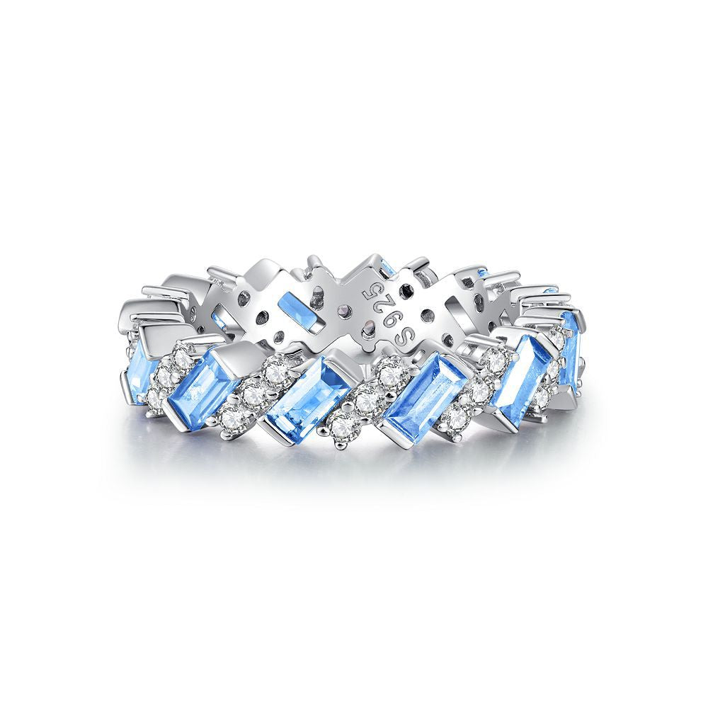 Zircon Full Diamond Sterling Silver Ring