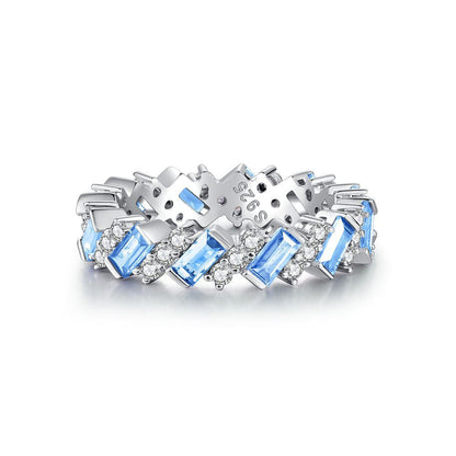 Zircon Full Diamond Sterling Silver Ring