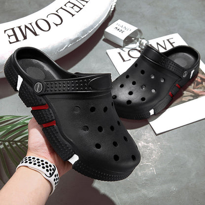 Trendy Non-slip Soft Bottom Hollow-out Closed Toe Sandals