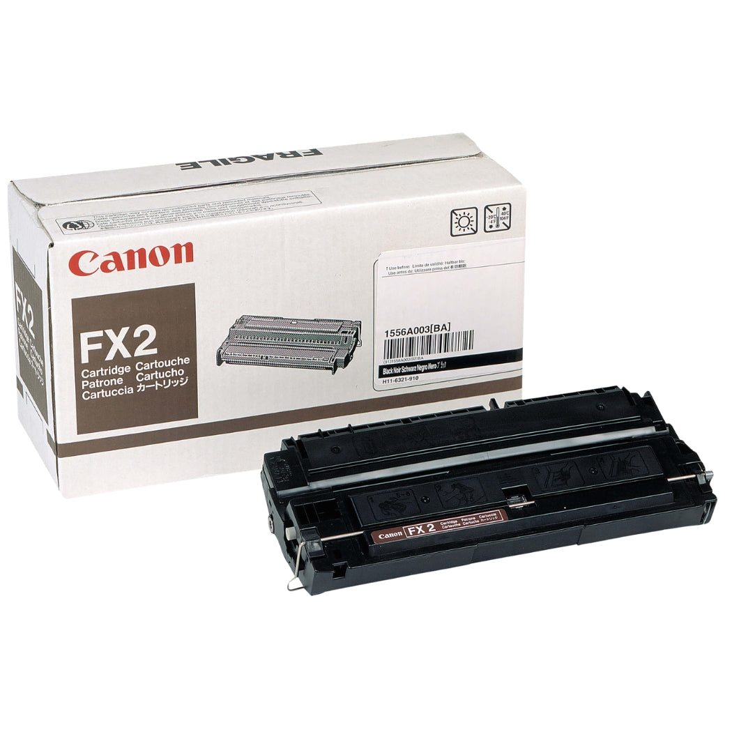 New, Pre-Owned - Canon FX-2 Black Laser Toner Cartridge, 1556A002