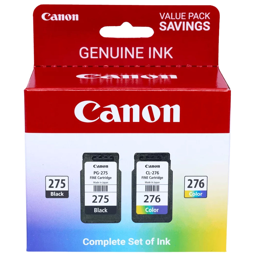 New, Pre-Owned - Canon PG-275 Black & CL-276 Color Ink Cartridges