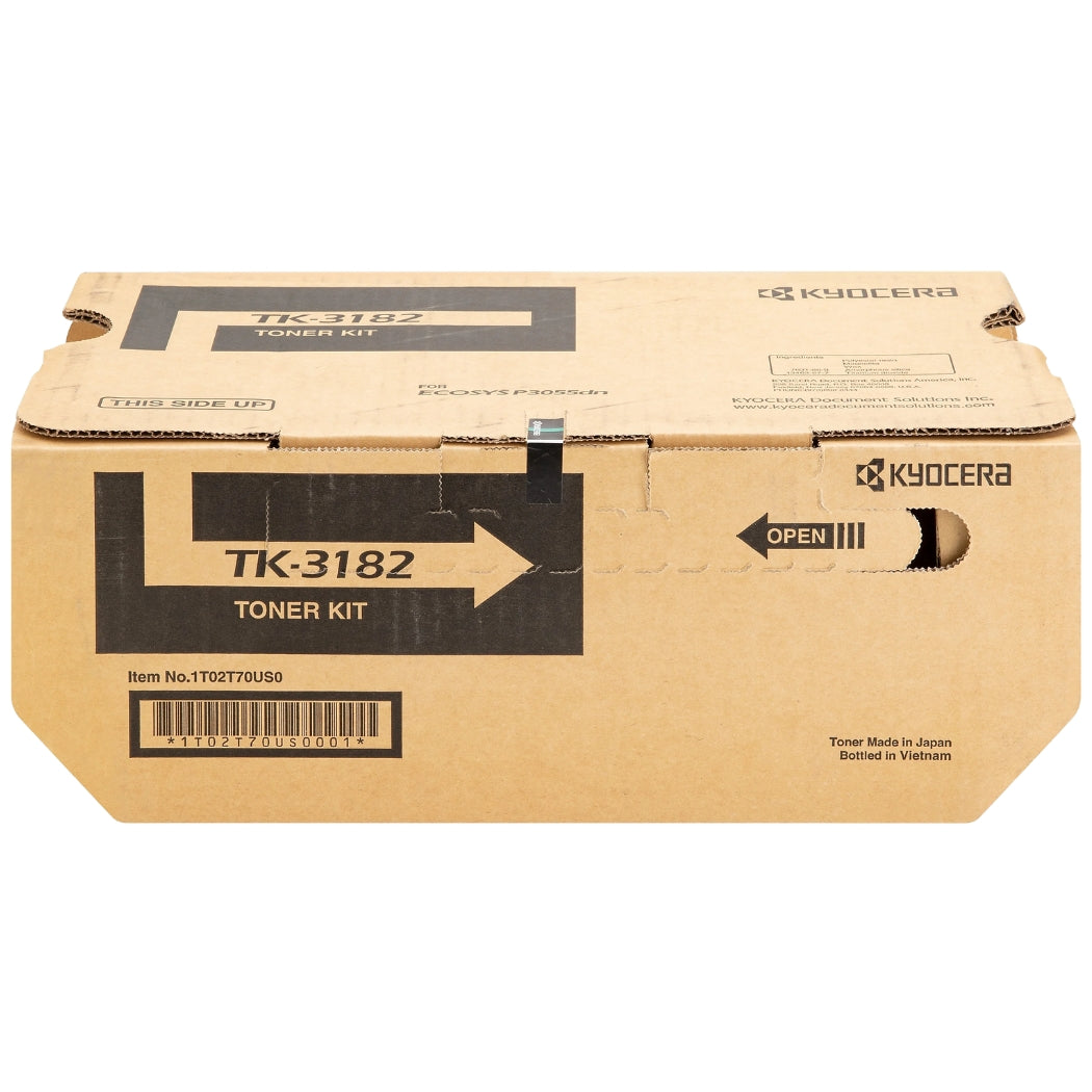 New, Pre-Owned - Kyocera TK-3182 Standard Yield Black Toner Cartridge