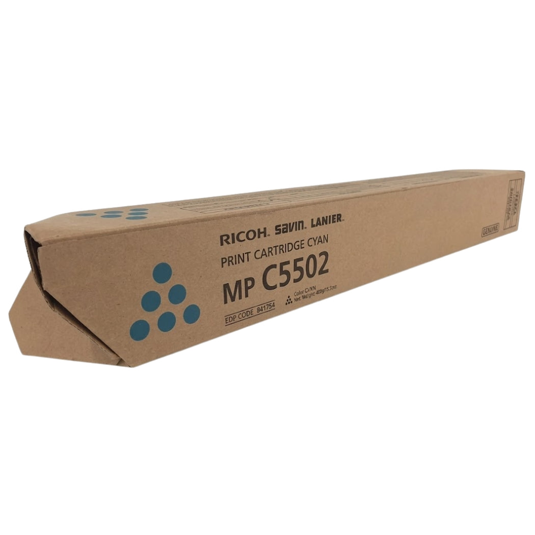 New, Pre-Owned - Ricoh MPC5502 Standard Yield Cyan Toner Cartridge, 841754