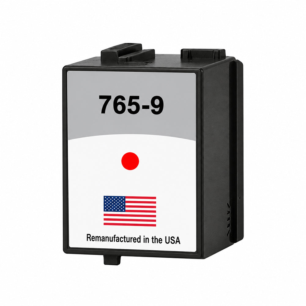 U.S. Remanufactured for Pitney Bowes 765-9 Fluorescent Red Ink Cartridges