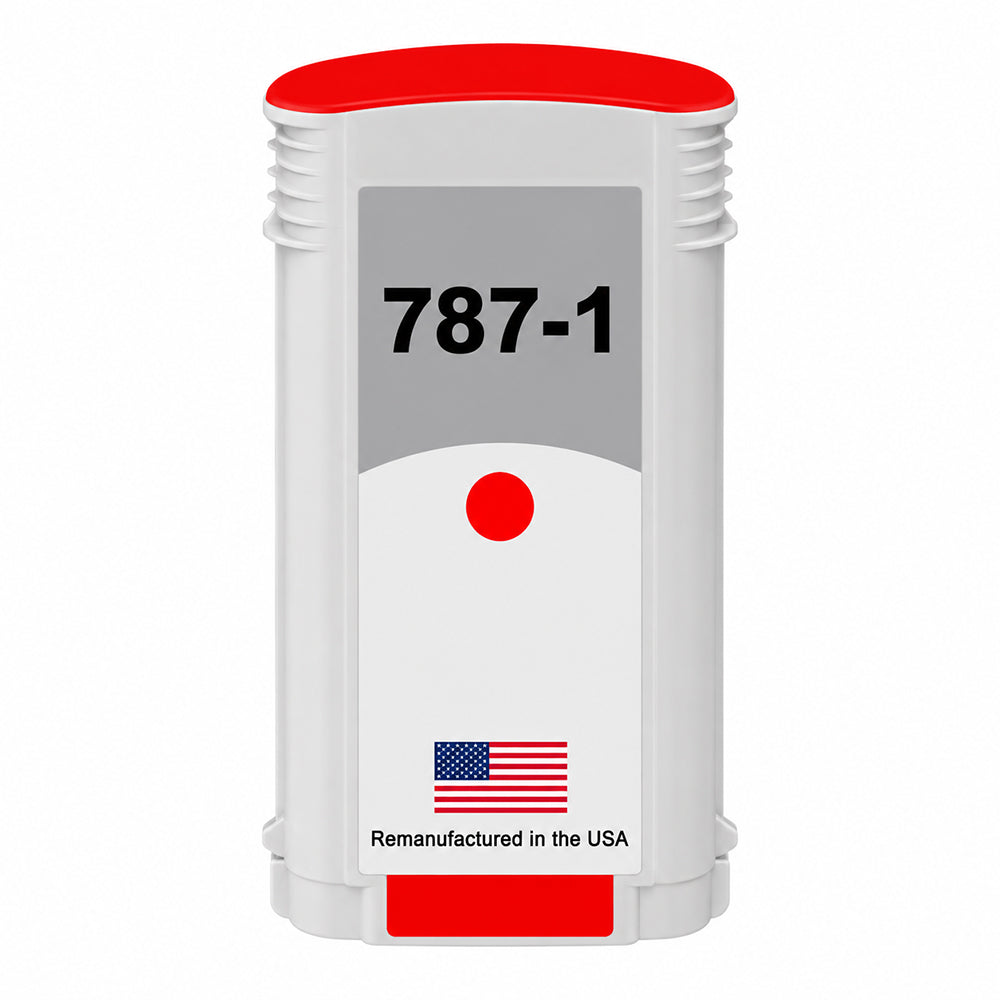 U.S. Remanufactured for Pitney Bowes 787-1 Fluorescent Red Ink Cartridge