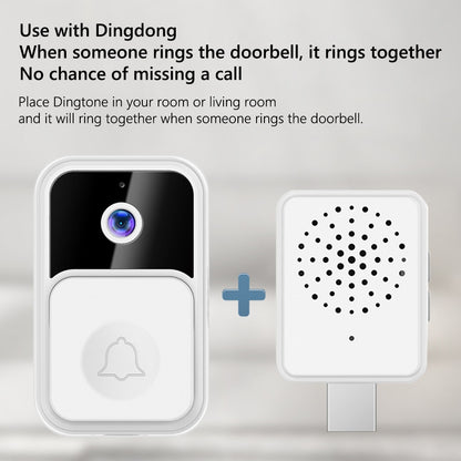 1080P UHD Intelligent Wireless Doorbell Tuya APP 2.4G WiFi Door Bell Camera Night Vision Security Video Intercom Voice Change