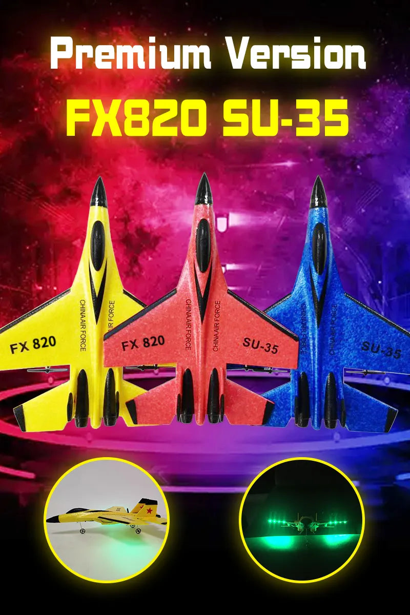 RC SU-35 Fighter Plane: High-Flying 2.4G Radio Control Glider for Kids - Remote Control Foam Aircraft for Adventurous Play