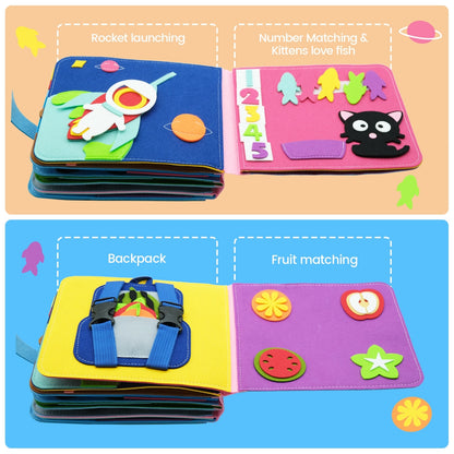 Baby Cloth Books Toddler Basic Life Skill Early Learning Education Montessori Toys For Girl Boy Training Cognitive