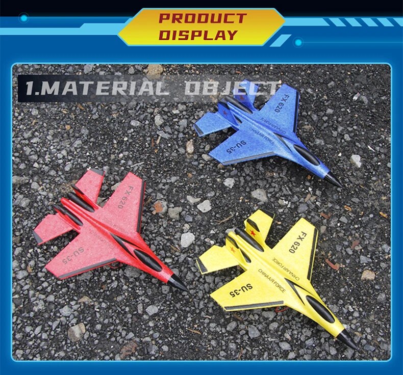 RC SU-35 Fighter Plane: High-Flying 2.4G Radio Control Glider for Kids - Remote Control Foam Aircraft for Adventurous Play