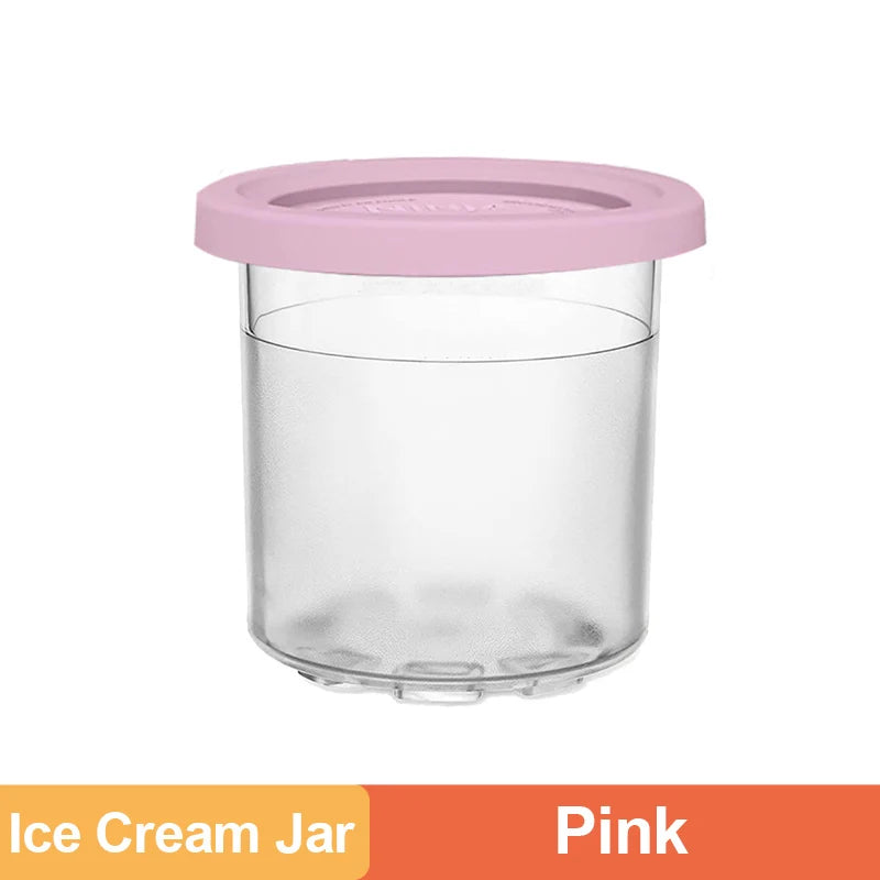 2/4Pcs Ice Cream Pints Cups For NINJA- CREAMI NC300s Series Ice Cream Maker Replacements Storage Jar With Sealing Lids