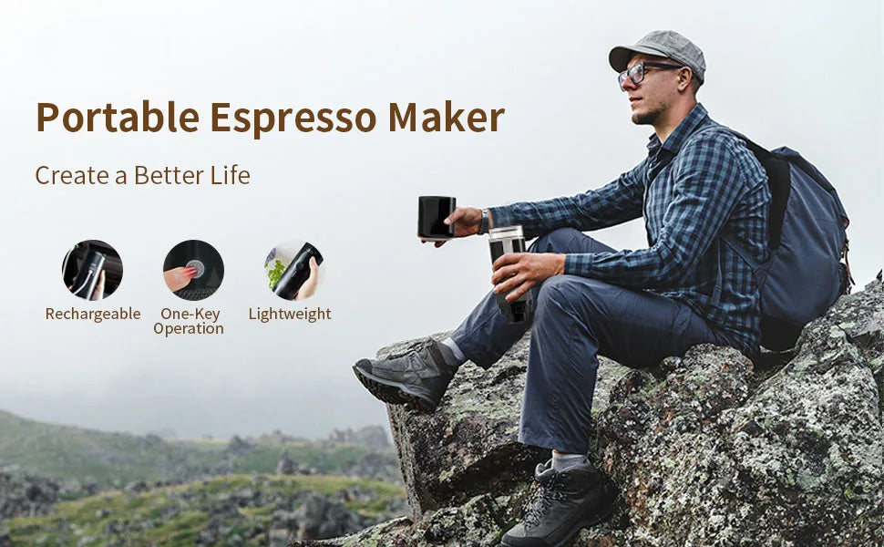 New Portable Coffee Machine Coffee Maker Electric Capsule Ground Coffee Brewer Fit For Coffee Powder and Coffee Capsul