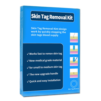 Papilloma Skin Tag Mole Wart Remover Kit Micro Skin Tag Removal Device with Band Rubber Rings for Adult Mole Wart Face Care Tool