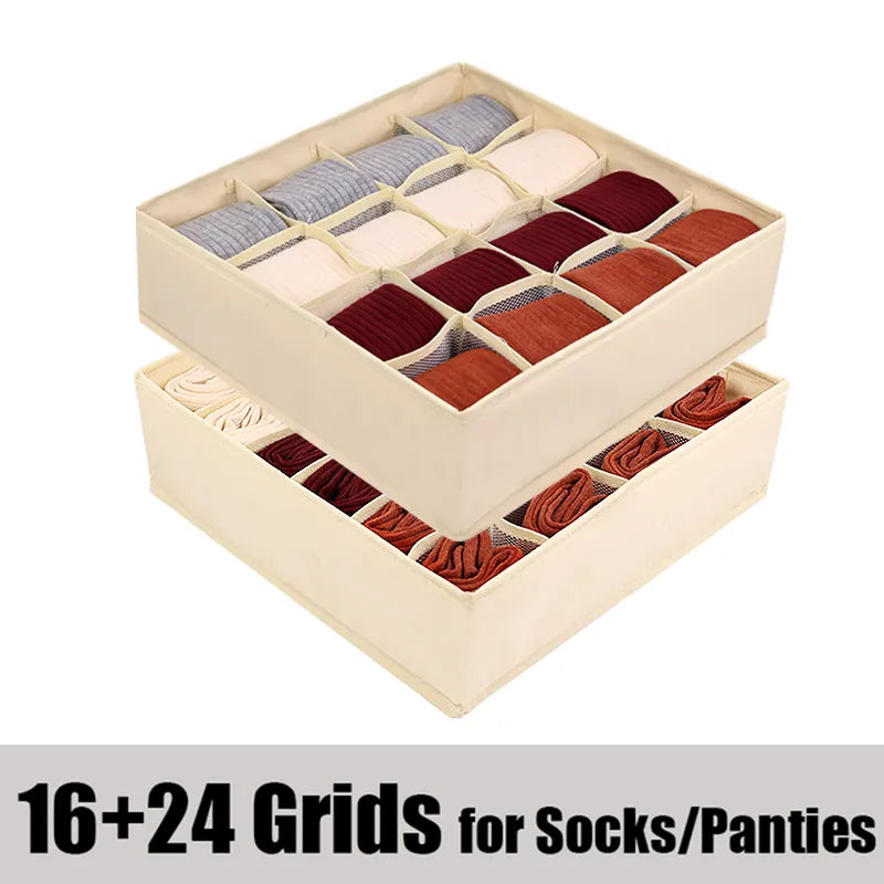 Sock and Underwear Storage Set: Keep Your Wardrobe Tidy with Organizer Boxes for Socks, Bras, and More
