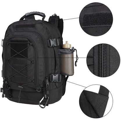 Extra Large 60L Tactical Backpack for Men Women Outdoor Water Resistant Hiking Backpacks Travel Backpack Laptop Backpacks