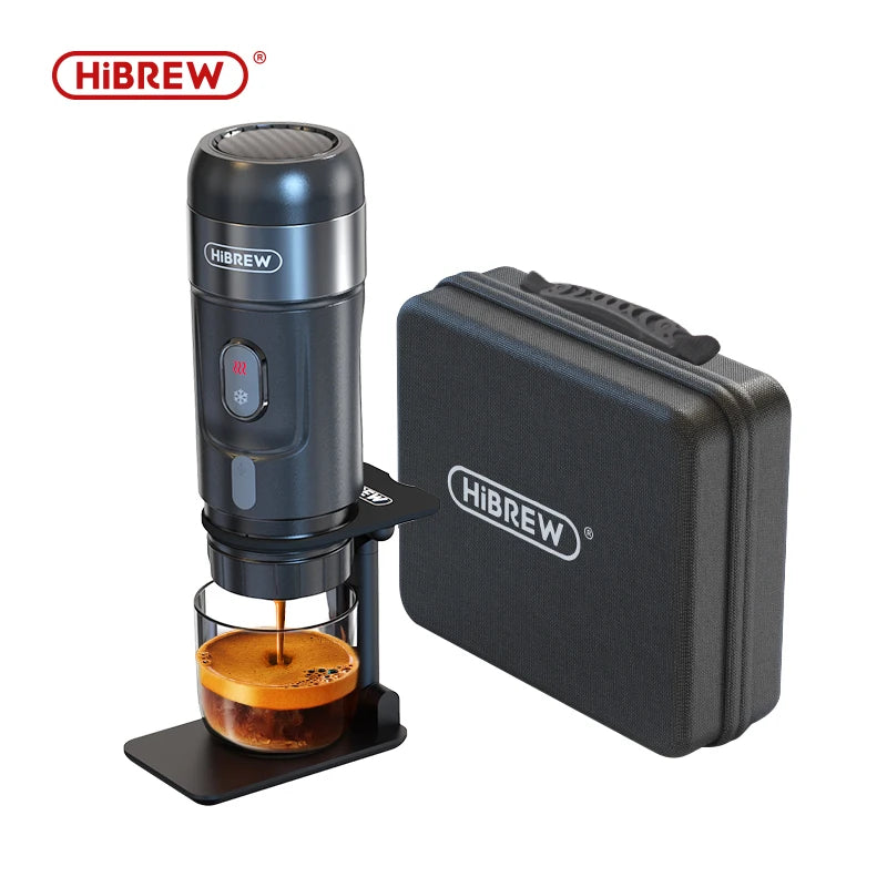 HiBREW Portable Coffee Machine for Car & Home,DC12V  Expresso Coffee Maker Fit Nexpresso Dolce  Pod Capsule  Coffee Powder H4A